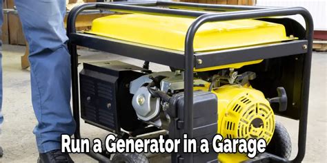 running a generator in garage